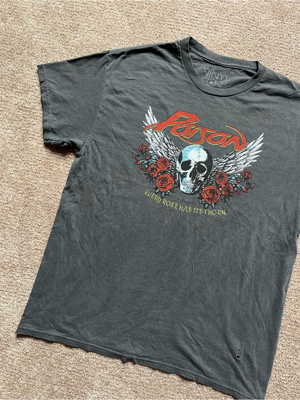 Poison Retro Style Band Tee - Picture 3 of 5